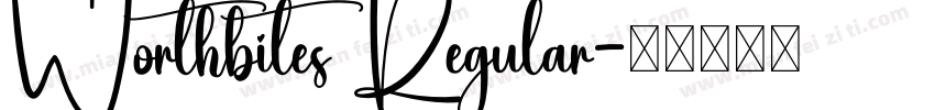 Worthbites Regular字体转换